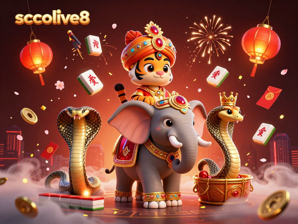 Experience intense gaming excitement with socolive8 in a vibrant casino scene featuring an Indian maharaja tiger.