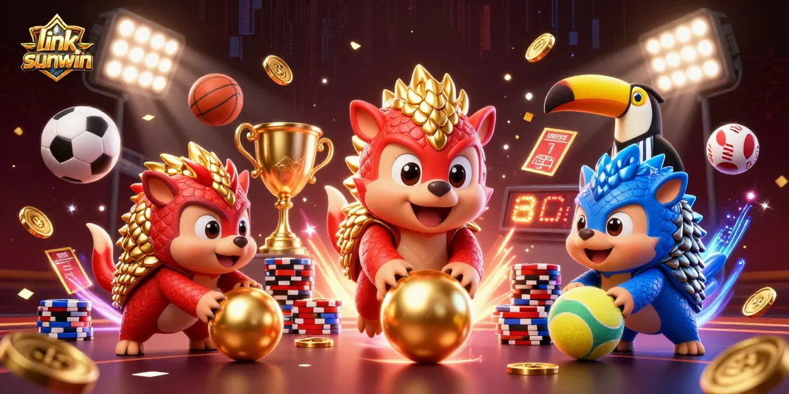Experience exhilarating moments with link sunwin, as pangolins roll into golden balls and poker chips fly around!