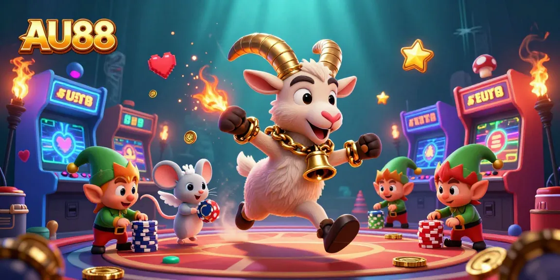 Engage with AU88's thrilling gameplay in this vibrant casino scene featuring enchanting characters.