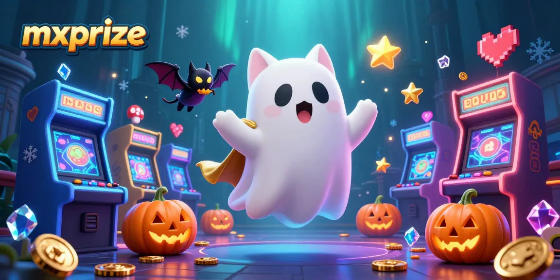 Experience the excitement of mxprize at this haunted casino with interactive ghost characters.