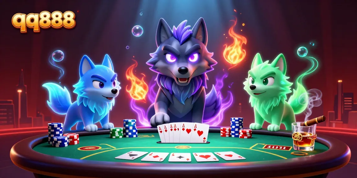 Engage in thrilling poker action with the stunning characters of qq888 as they dominate the game.