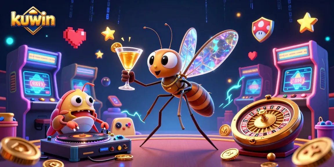 kuwin brings excitement with a 3D mosquito mascot, trilobite DJ, and golden roulette wheel
